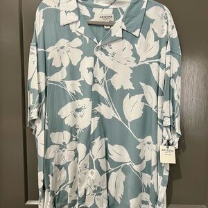 Arizona Jean Company Blue and White Shirt